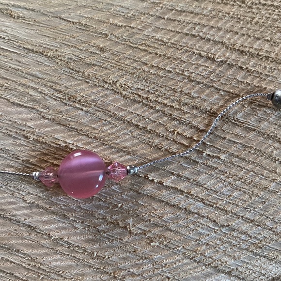 Bundle of long silver gem necklaces, mid length and pairs of elastic metal rings - Picture 8 of 15